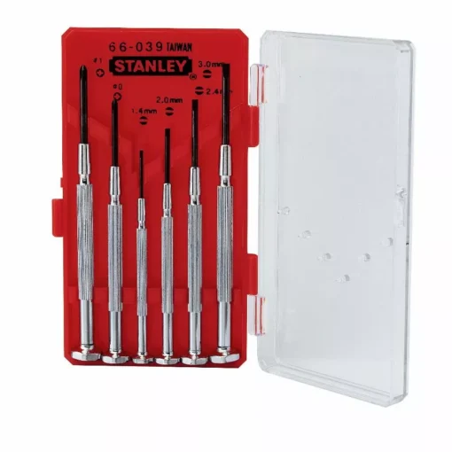 Stanley Tournevis Horloger Coffret 6pieces - 1-66-039 -Pro Tool Soldes STAN0642 1